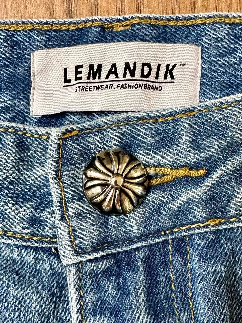 Chrome Hearts x Lemandik Embellished Cross Jeans - Picture 6 of 6